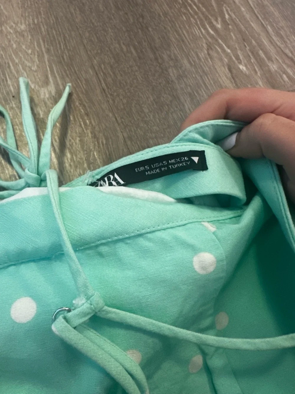 Zara Polkadot Mini Dress - Picture 3 of 3